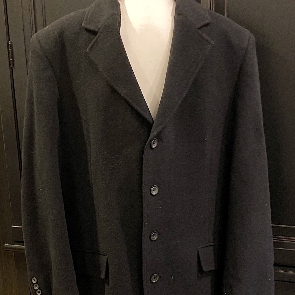 Mens Claiborne Wool Overcoat
